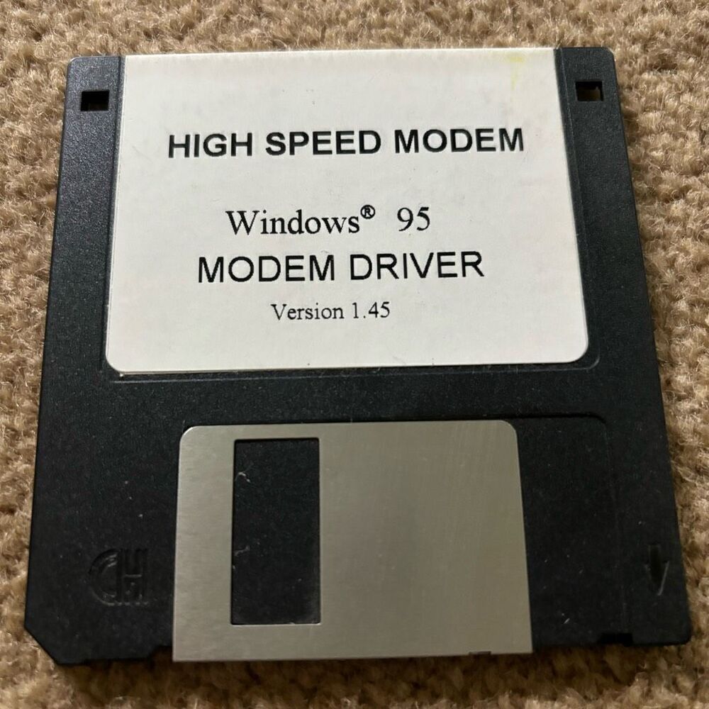 High Speed Modem Windows 95 Modem Driver Version 1.45 Floppy Disk